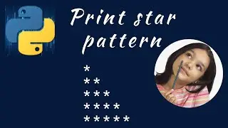 program to print star pattern in python