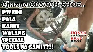 Honda Beat Clutch Shoe Replacement | Kahit Walang Alam Pede Dito, Tulad Ko! | DIY