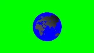Globe - Blue & Chrome - Free Green Screen fx