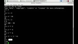 Learn python - Interactive shell