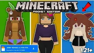 ( New Update 😱 ) JENNY REMAKE V2 ADDON FOR MINECRAFT PE 1.21 | JENNY 2 MOD FOR MINECRAFT PE 1.21.90+