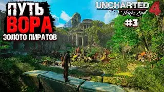 ✔ Uncharted 4 - Путь вора - ищем золото пиратов ! прохождение часть #3  🅻🅸🆅🅴