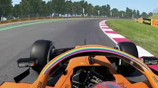 F1 2020 Carlos Sainz realistic camera onboard in spain FP1