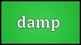 Damp Meaning
