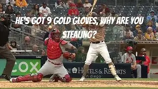 HE'S GOT 9 GOLD GLOVES, WHY ARE YOU TRYING TO STEAL? - YADIER MOLINA