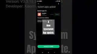 A new system app update in Redmi devices... subscribe to 