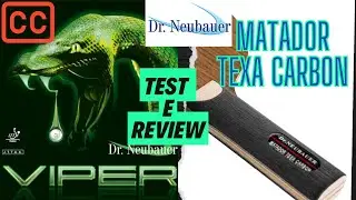 VIPER LONG PIPS OX 🐍 AND MATADOR TEXA CARBON BY DR. NEUBAUER | TABLE TENNIS TEST/REVIEW