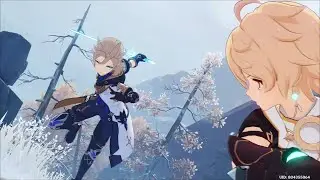 Albedo vs everyone - Cinematic Scene from Genshin Impact 2.3 Shadows Amidst Snowstorms event