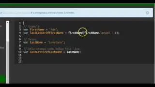 Use Bracket Notation to Find the Last Character in a String, freeCodeCamp Basic Javascript