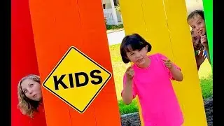 Nursery Rhyme Hide and Seek Song with Sign Post Kids!