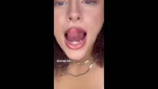 Long tongue girl 64