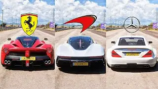 FH5 DRAG RACE! Ferrari Laferrari Vs Mclaren Speedtail Vs Mercedes-Benz SL65 Black Series