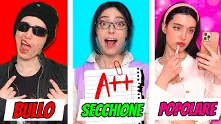 BULLO vs SECCHIONE vs POPOLARE a Scuola! Intervista Tripla