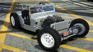 GTA IV Willy's Hot Rod Crash Testing