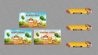 Fox Cafe Animated Stream Overlays | Twitch Package | Twitch Overlays