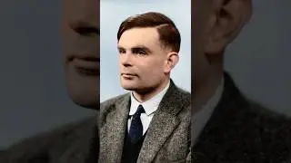 Alan Turing in Color - Colorized Photograph
