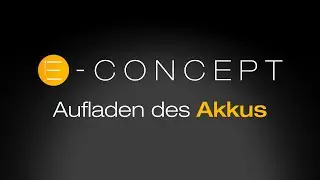 mydeco® E-concept prime & trend: Aufladen des Akkus vom E-Motor