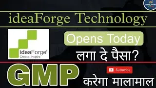 ideaForge Technology IPO Opens Today ll Bumper Listing Gains ll Current GMP Today
