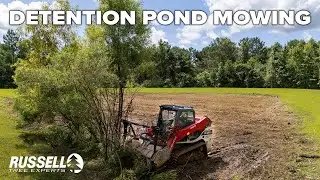 Detention Pond Mowing at Tallahassee National Cemetery!