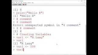 R Language Tutorials in Hindi - Syntax, Variable, Multi Variable, String Variable, Integer Variable