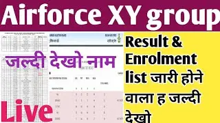 Air force enrolment list 2/2021/ Airforce result date 2021/ Airforce XY group cutoff 2021/aif result