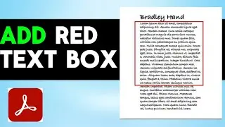 HOW TO ADD A RED BOX AROUND TEXT IN PDF WITH ADOBE ACROBAT PRO DC