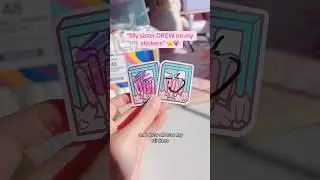 “My sister DREW on my stickers” 🫠💗