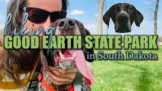 Hiking Good Earth State Park in South Dakota with Dogs