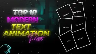 Top 10 New Text Animation Preset | Text Animation Alight Motion | Preset | alight motion text effect