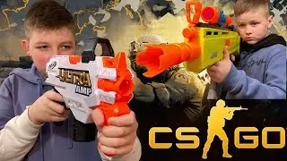 НЁРФ-ВОЙНА за КОНТР-СТРАЙК🔫😜!!! NerfShow