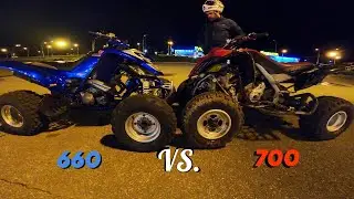 Сравнение Yamaha Raptor 700 и Raptor 660 по Габаритам и внешке!