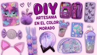 20 IDEAS DE ARTESANIA CON EL COLOR MORADO – SUMINISTROS ESCOLARES MORADOS - TRUCOS y todo..