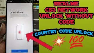Realme C51,C53 Network Unlock Without Code |  Network Unlock 16 Digit Code Not Working