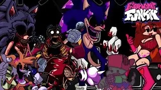 LORD X TAKING OVER AND CONTROLING EVERYONE! | Friday Night Funkin' - Hell Reborn V2