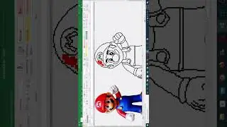 Mario Pixel Art in Excel 