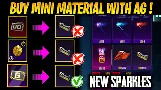OMG😱 YOU CAN BUY UNLIMITED MINI MATERIAL WITH AG CURRENCY || NEW SPARKLES ADDED IN GAME, HOW TO USE?