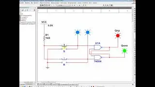 Исследование работы RS-триггера на элементах И-НЕ в Multisim 14.1