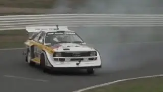 Audi Sport Quattro S1 Group B rally car hot lap