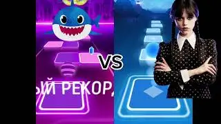 Tiles Hop:Baby Shark VS Wednsday