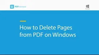 How to Delete Pages from PDF on Windows