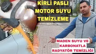 Kirli Paslı Motor Suyu Temizleme Çok Pratik Yöntem / Radyatör Suyu temizleme karbonat ve maden suyu