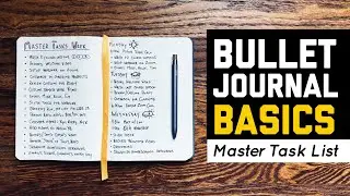 How to Organize a Bullet Journal with the Master Task List