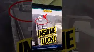 Bridge Breaks Behind Him – Lucky Escape! 🍀🔥 