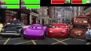 Cars 2 (2011) Final Battle with healthbars (Edited By 