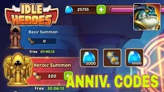 3 New Idle heroes redeem codes 2022 june | Idle heroes anniversary codes 2022 | Idle heroes codes