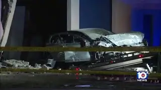 Car plows into Hollywood business