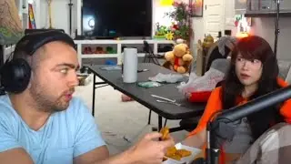 Mizkif Eats Emiru's Nuggies