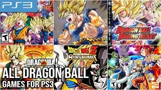 All Dragon Ball Games For PS3 (Playstation 3) (4K60fps)