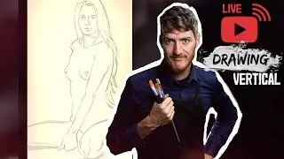 🔴DRAWING STUDY - Anatomy and Figure Drawing Session  #art #inspiration [Vertical]