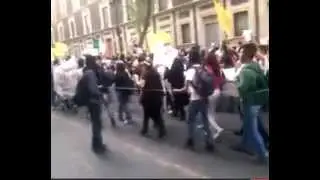 Manifestación Pacifica 1 Dic 2014 Ciudad de México Parte 2